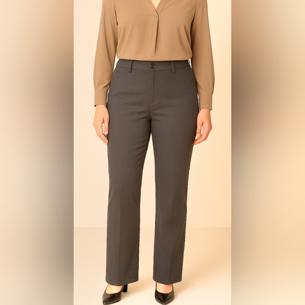 Women's Lee Rider Cotton Gray Pants